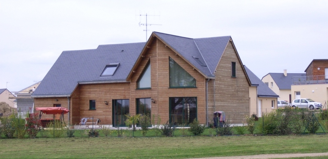 Maison individuelle en ossature bois à Bonchamp les Laval